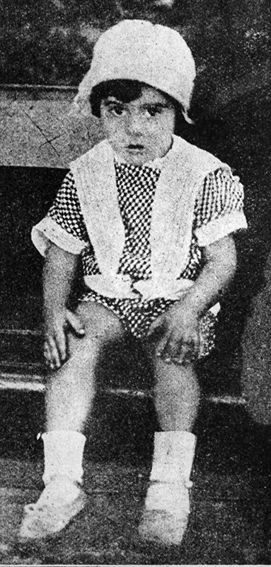 Antoninho, aos 5 anos de idade.