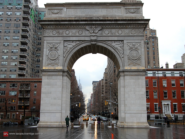 Arco da Washington Square Park, Nova Iorque (clique para ampliar).