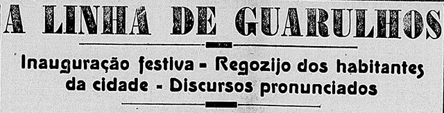 Nota de inauguração no jornal Correio Paulistano