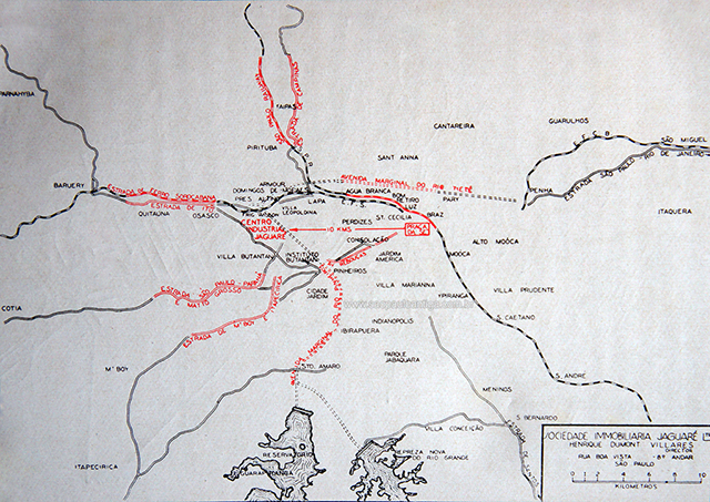 Mapa do Jaguaré em 1935 (clique na foto para ampliar)