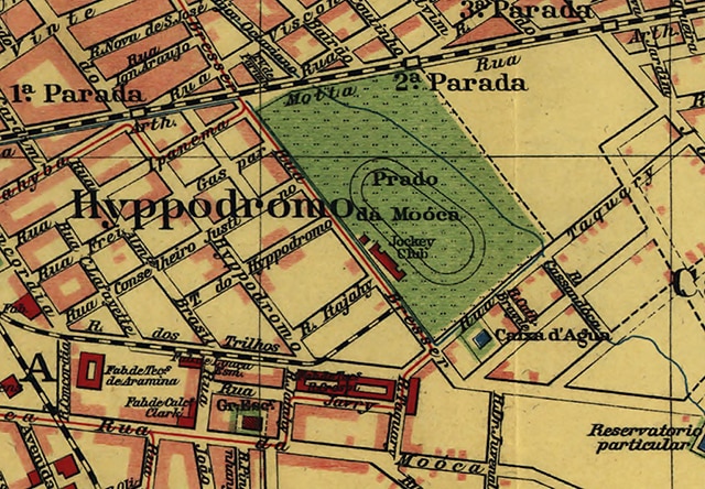 Mapa dos arredores do hipódromo em 1913 (clique para ampliar)
