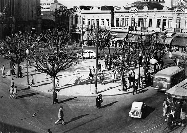 Largo de São Bento, final dos anos 1940