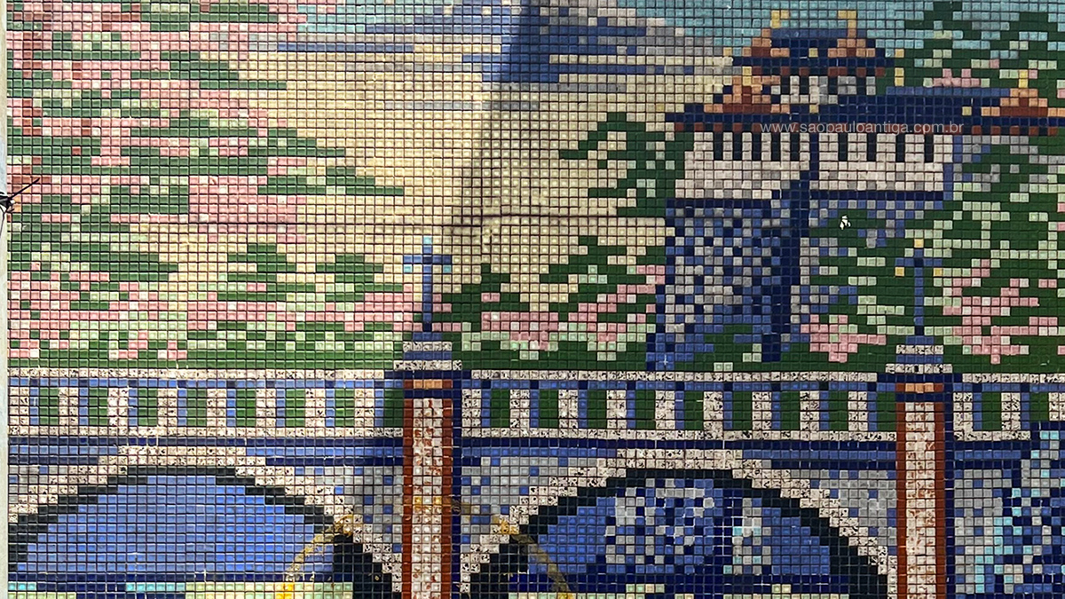 Mural antigo representa província japonesa de Okinawa